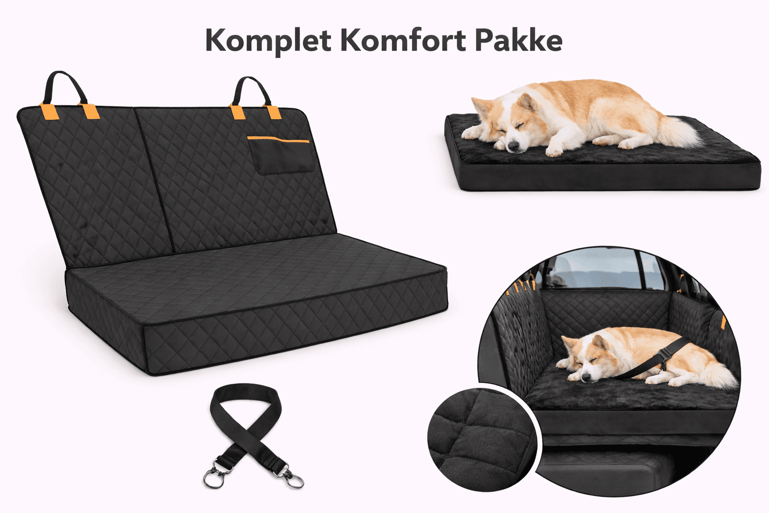 Sikkerhedssele til hund i bil